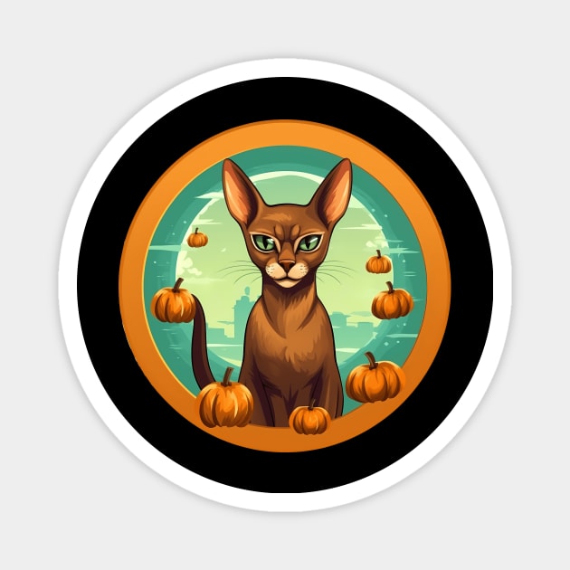 Abyssinian Cat Halloween, Cat Lover Magnet by logiamerch